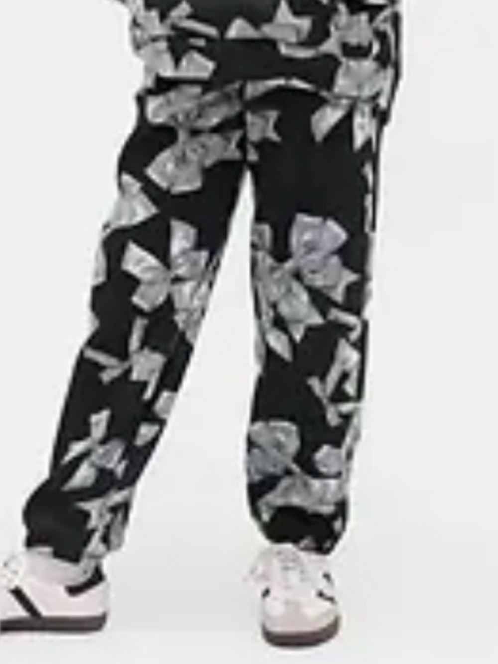 NWT GAP Kids Black Bow-Print Joggers